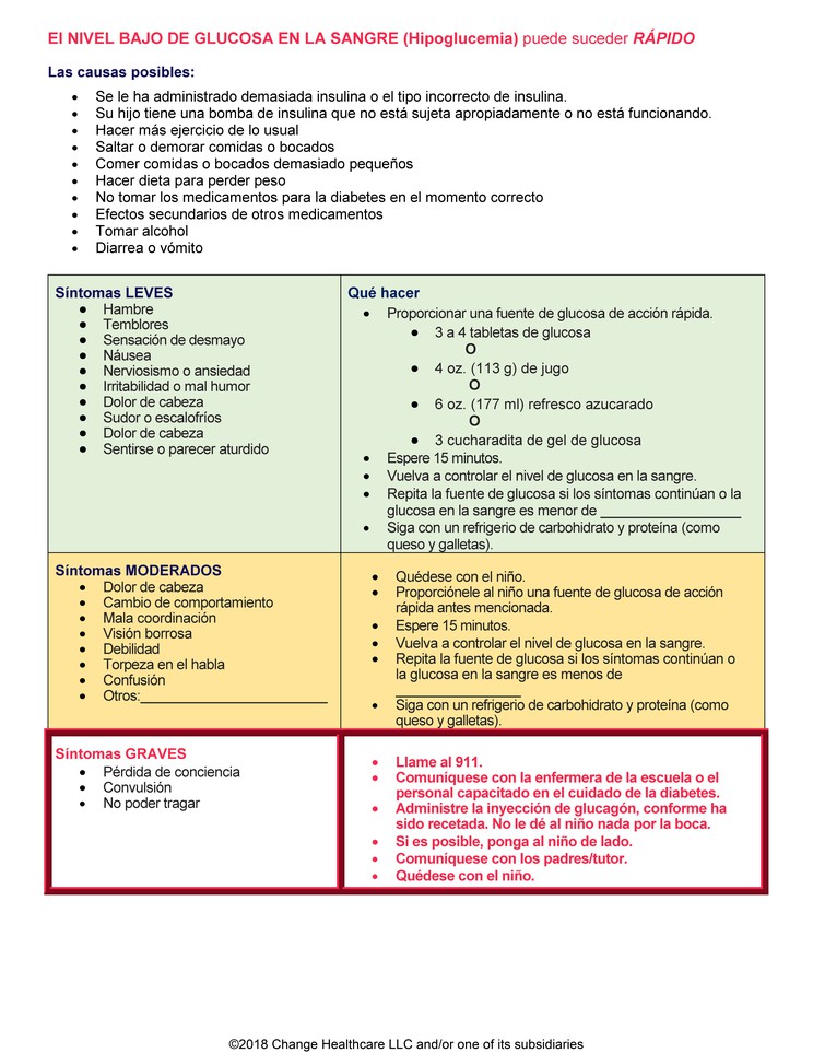 Diabetes: Action Plan for My Child: Illustration, page 2