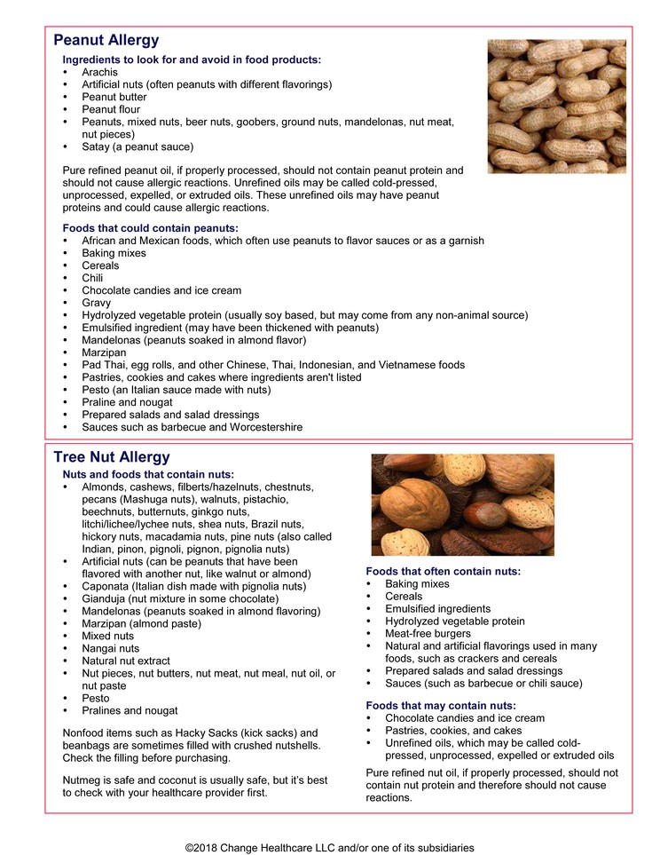 Nut Allergy: Illustration