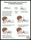 Thumbnail image of: Metered-Dose Inhaler, How to Use with a Collapsible Bag Spacer: Illustration