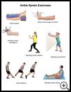 Thumbnail image of: Ankle Sprain Exercises: Illustration, page 1