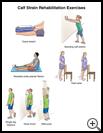 Thumbnail image of: Calf Strain Exercises: Illustration