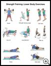 Thumbnail image of: Strength Training: Lower Body Exercises, Illustration