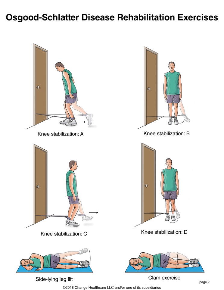 Osgood-Schlatter Disease Exercises: Illustration, page 2