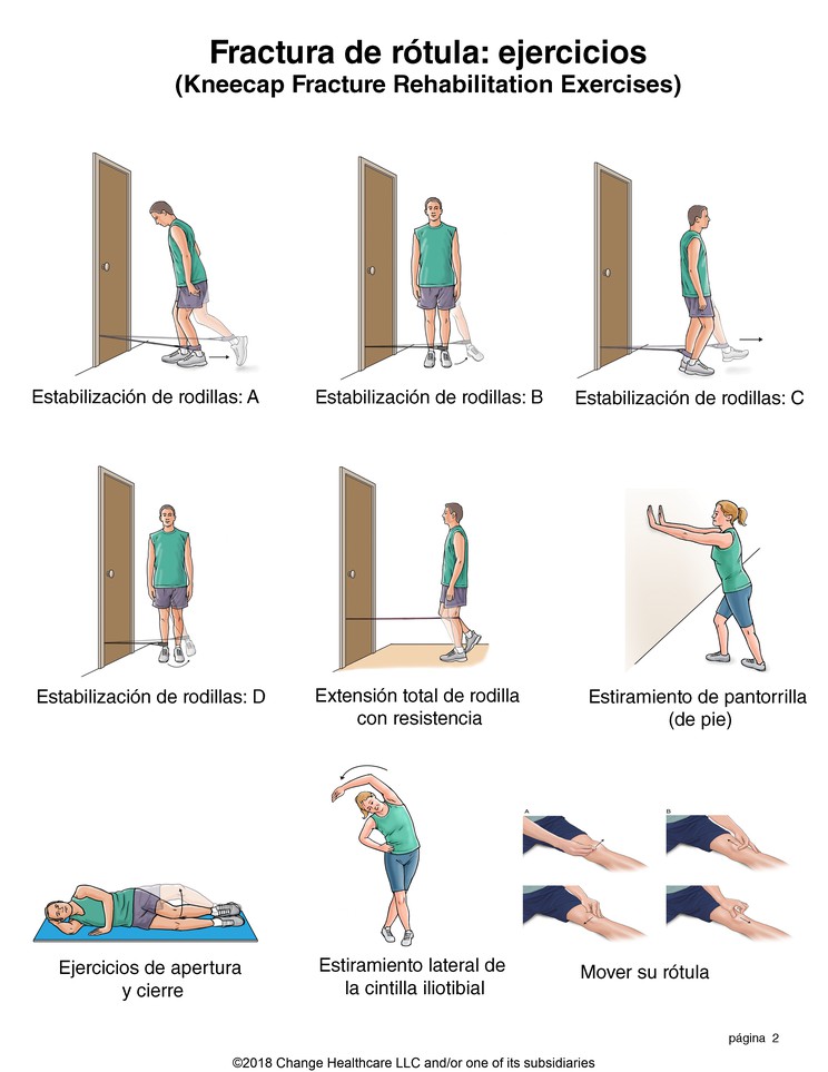 Kneecap Fracture Exercises: Illustration, page 2