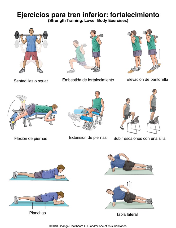 Strength Training: Lower Body Exercises, Illustration