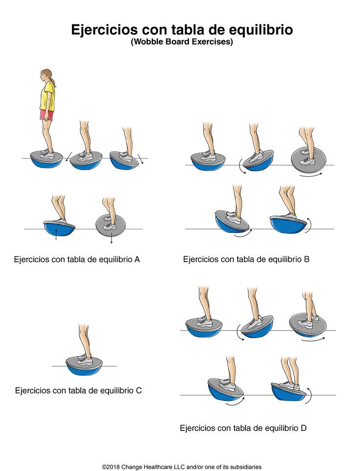 Wobble Board Exercises: Illustration